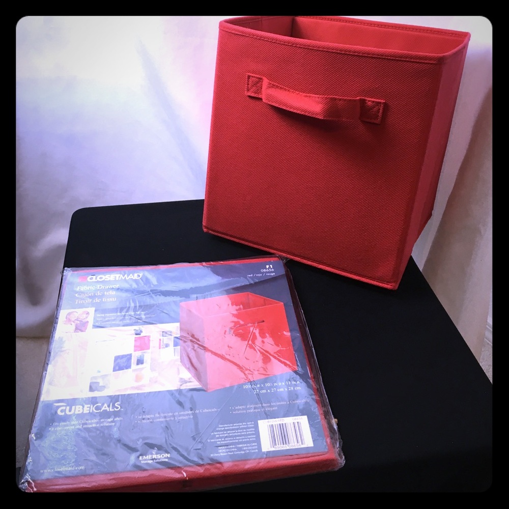 NWOT ClosetMaid Red Fabric Drawer*** - 4 available